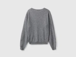 Relaxed fit pure Merino wool sweater