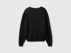 Relaxed fit pure Merino wool sweater