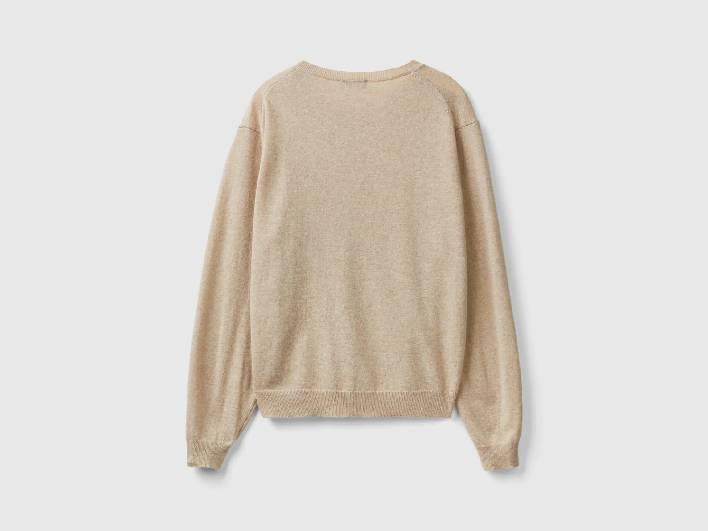 Relaxed fit pure Merino wool sweater