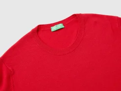 Relaxed fit pure Merino wool sweater
