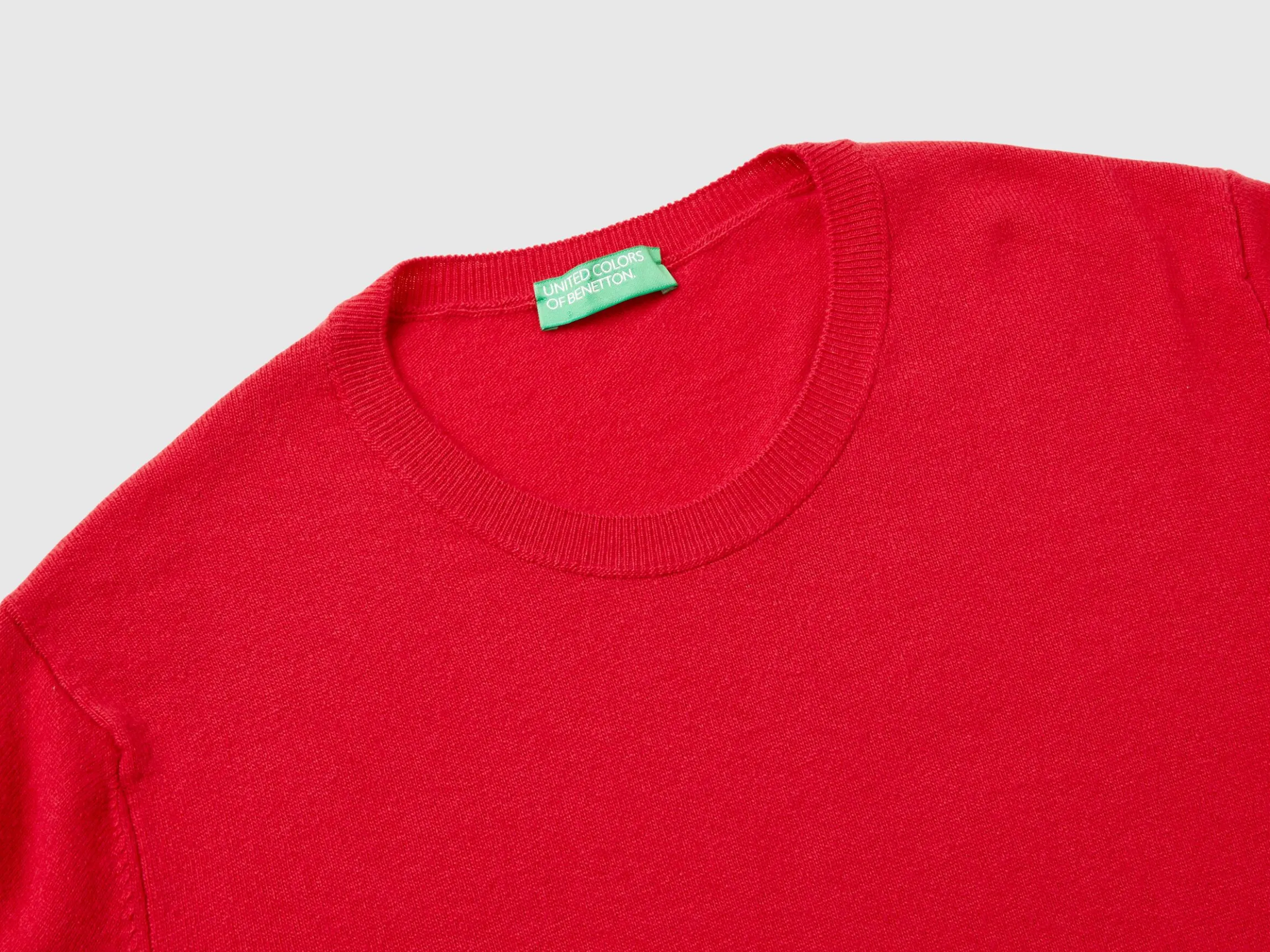 Relaxed fit pure Merino wool sweater