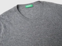 Relaxed fit pure Merino wool sweater