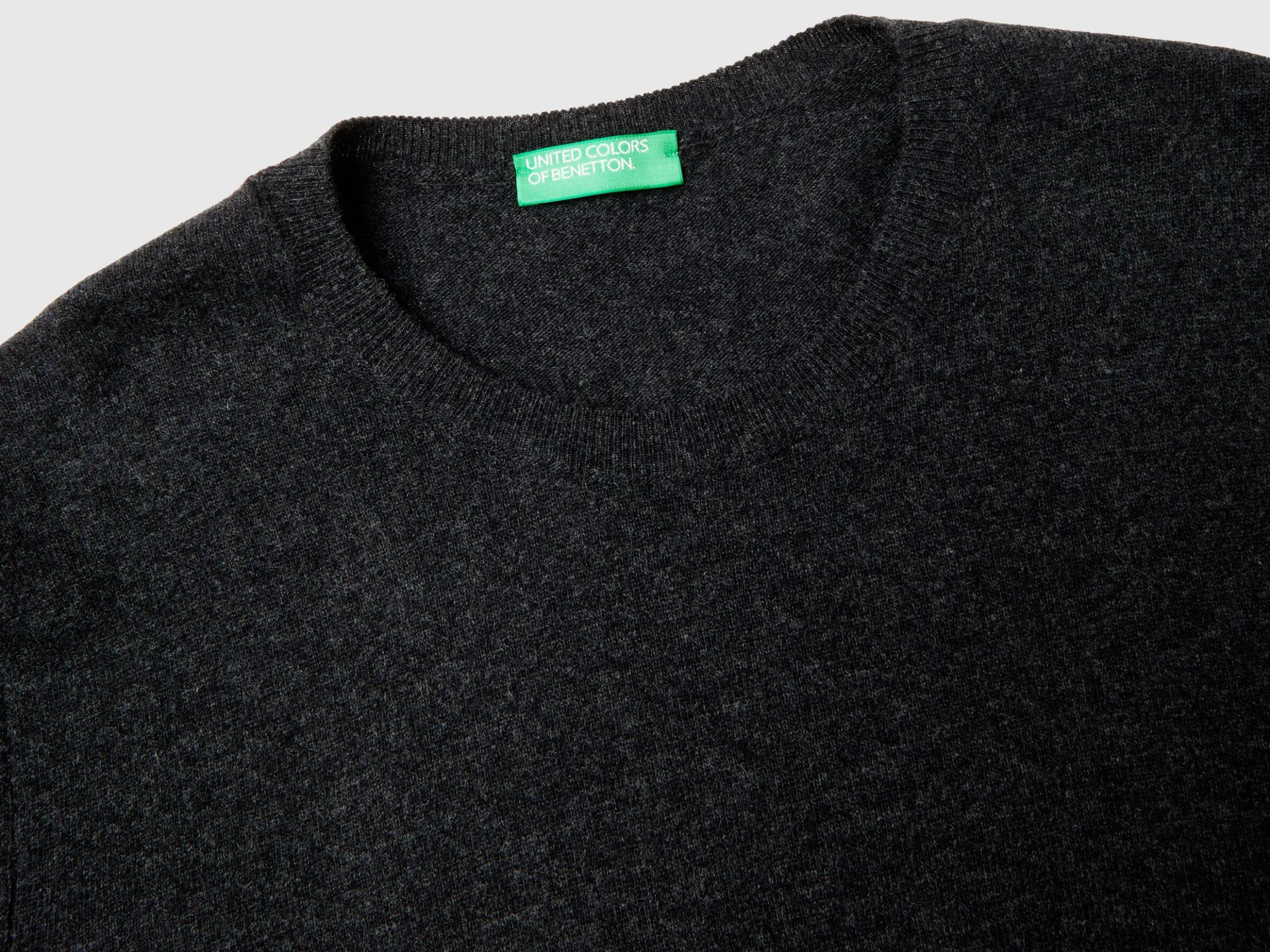 Relaxed fit pure Merino wool sweater