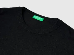 Relaxed fit pure Merino wool sweater