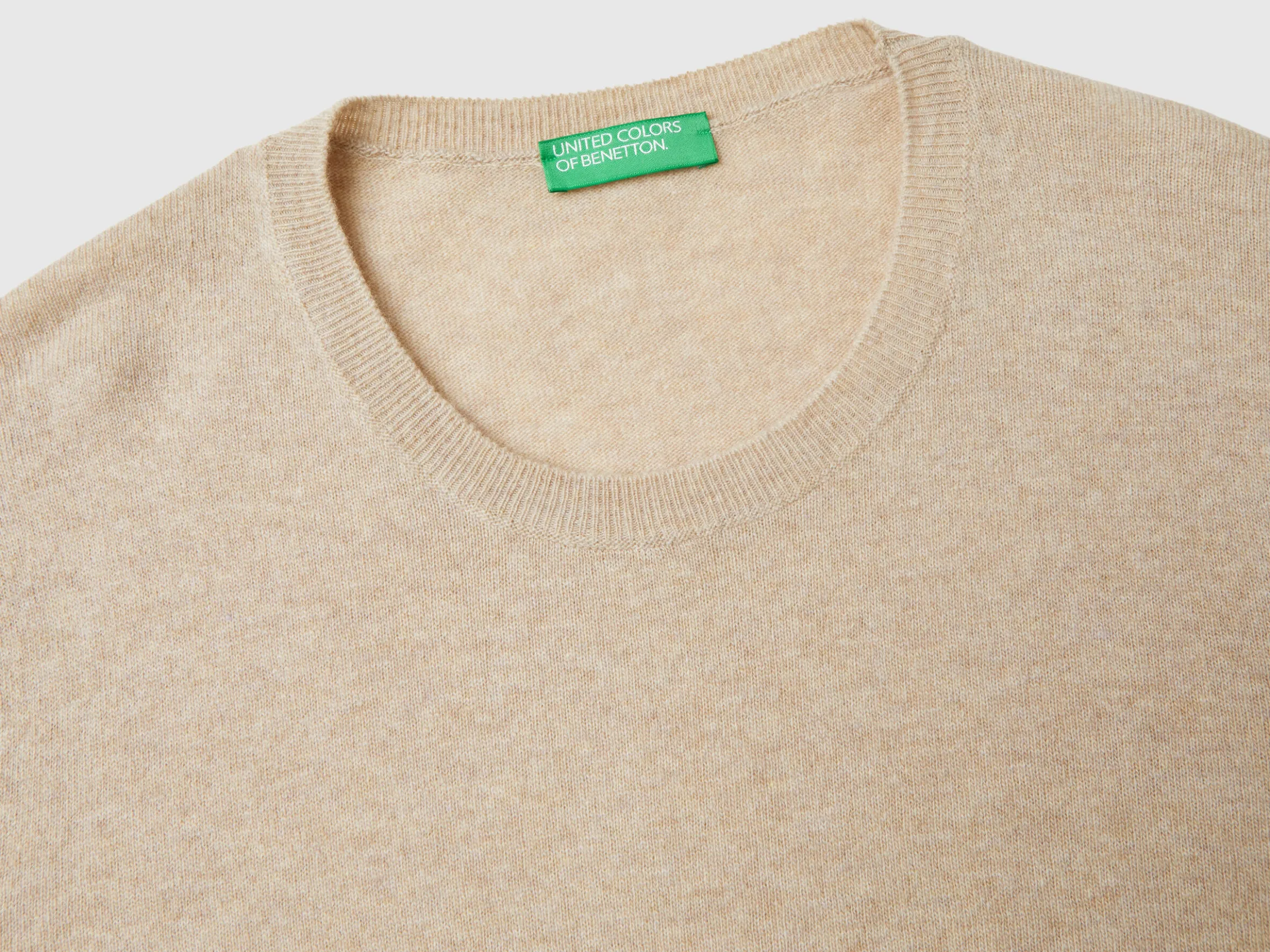 Relaxed fit pure Merino wool sweater