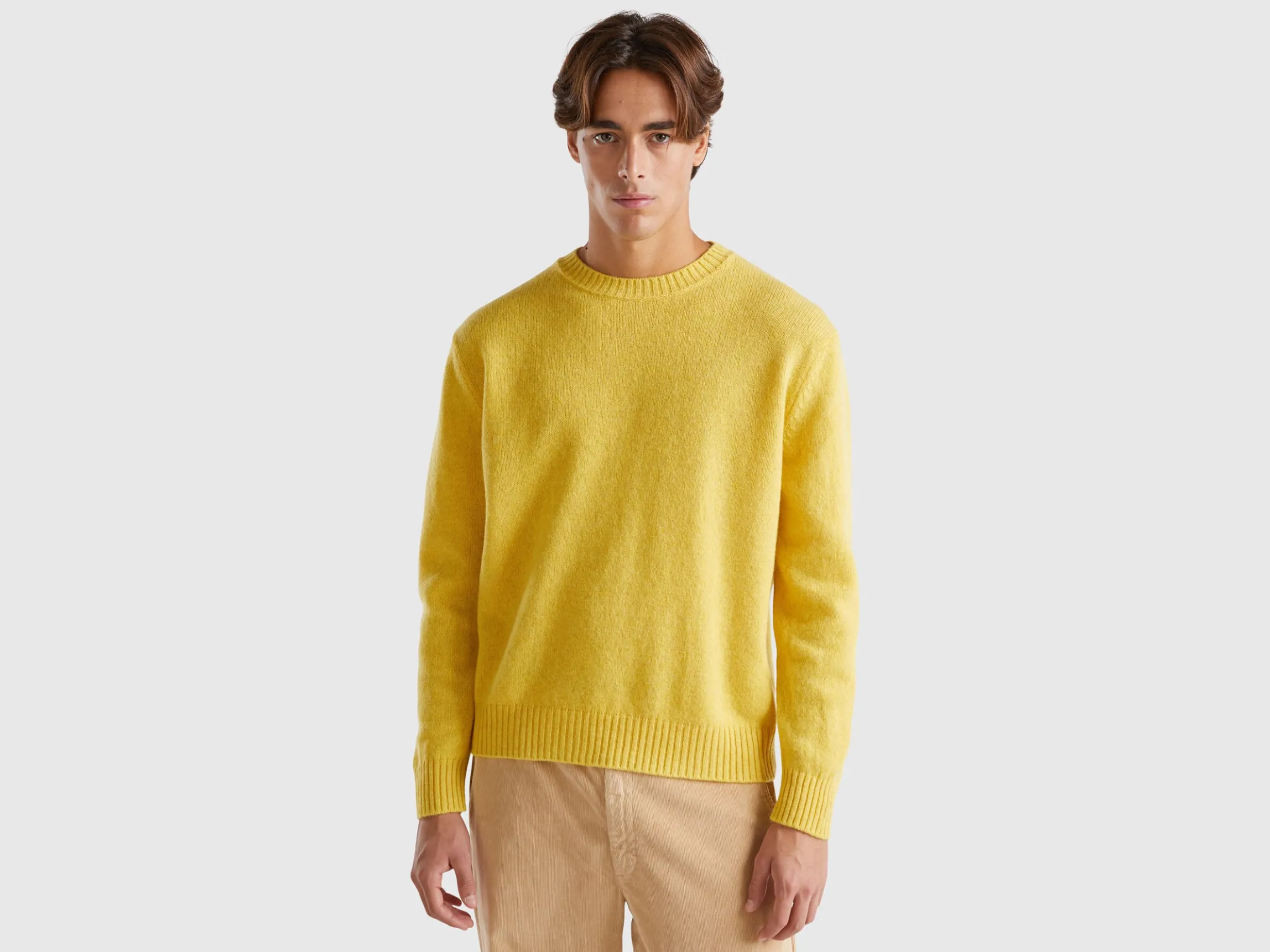 Relaxed fit pure Shetland wool sweater