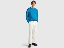 Relaxed fit pure Shetland wool sweater
