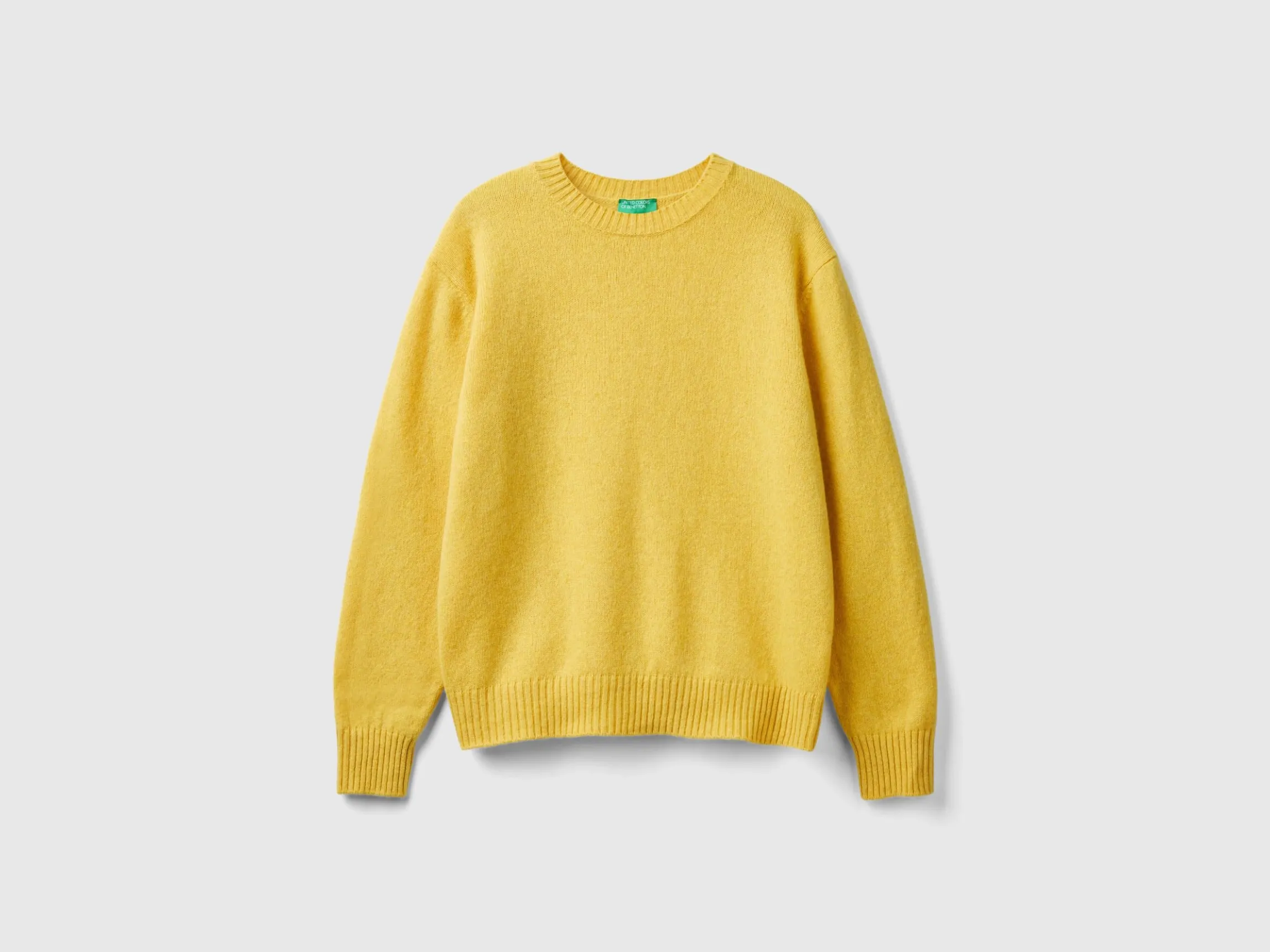 Relaxed fit pure Shetland wool sweater