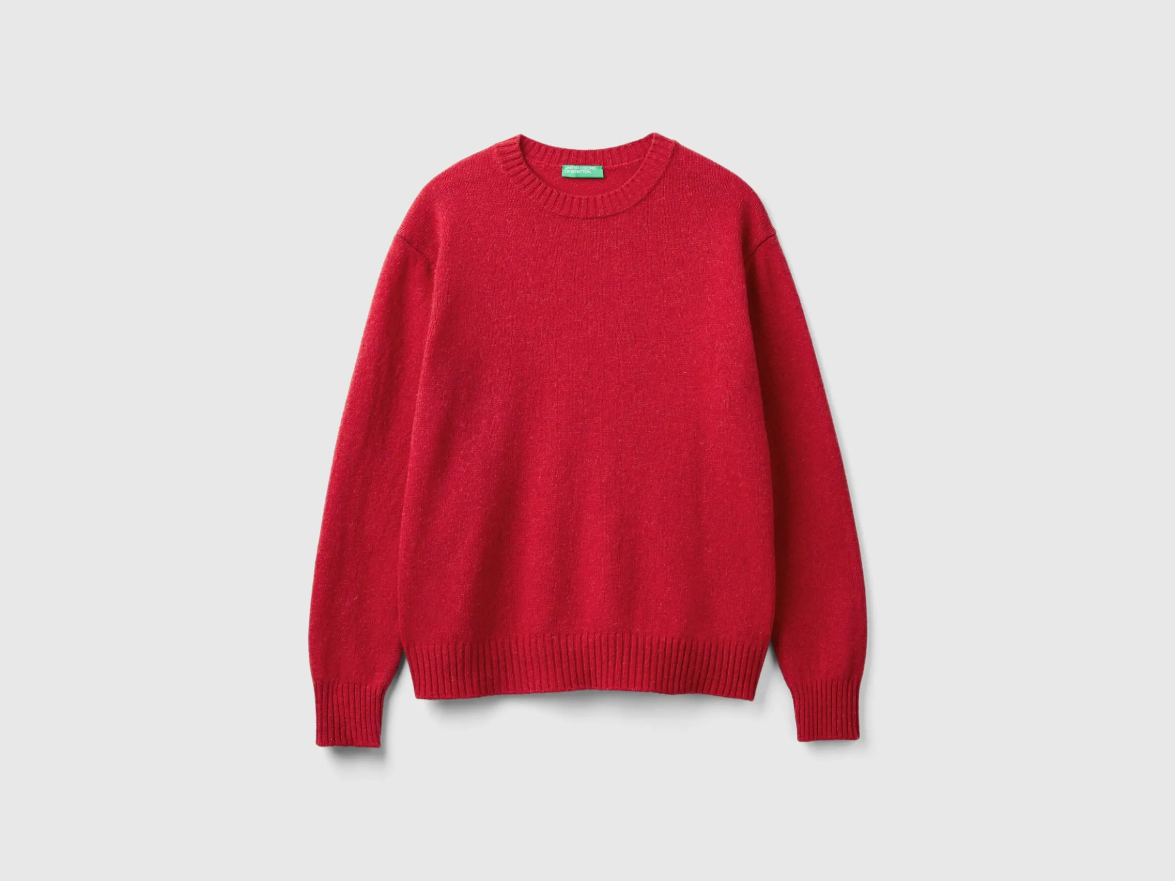 Relaxed fit pure Shetland wool sweater