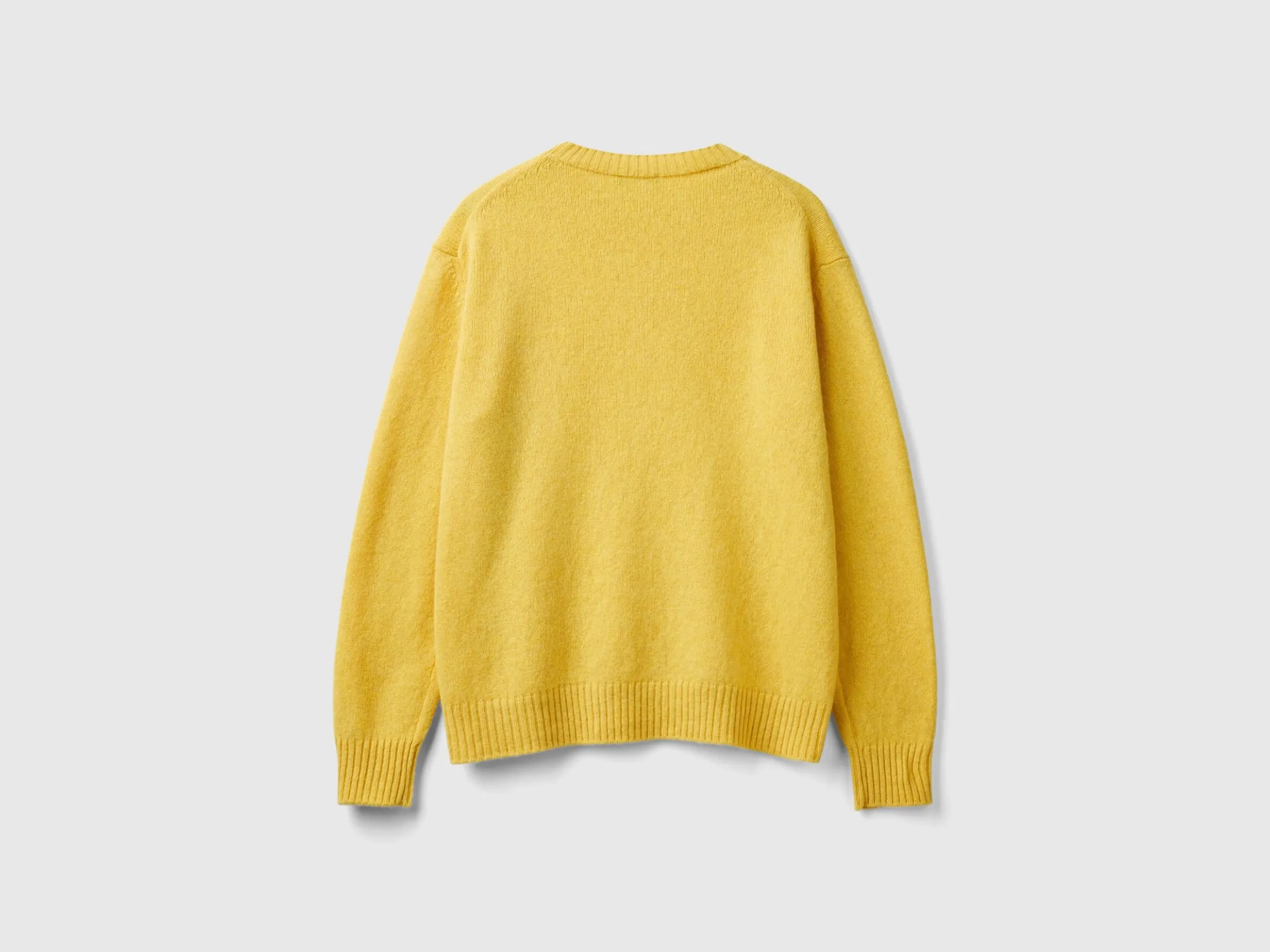 Relaxed fit pure Shetland wool sweater
