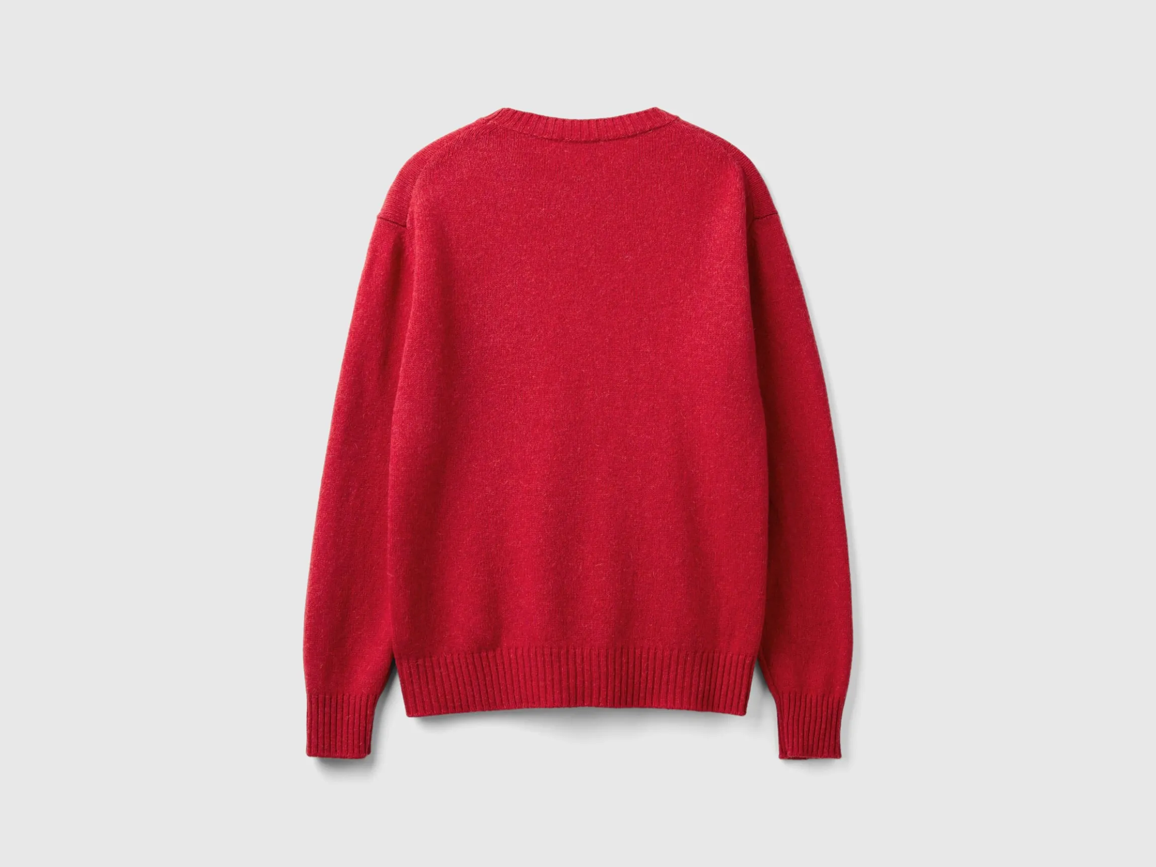 Relaxed fit pure Shetland wool sweater