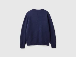 Relaxed fit pure Shetland wool sweater