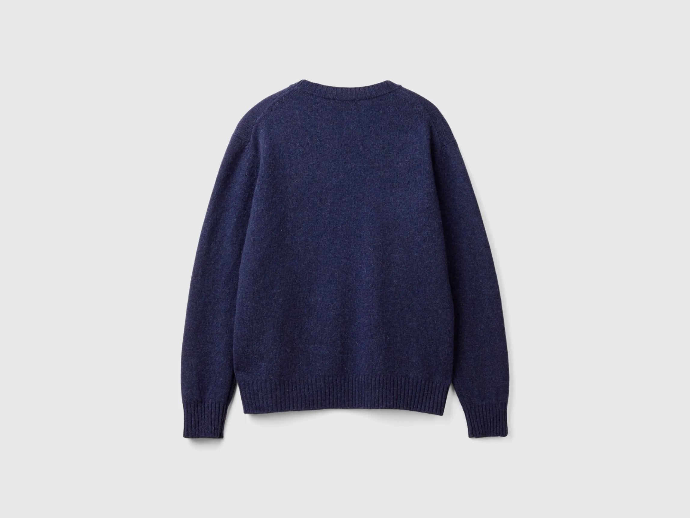 Relaxed fit pure Shetland wool sweater