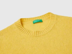 Relaxed fit pure Shetland wool sweater