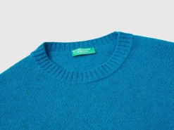 Relaxed fit pure Shetland wool sweater
