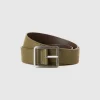 Reversible belt in imitation leather