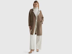 Reversible knit coat