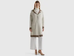 Reversible knit coat