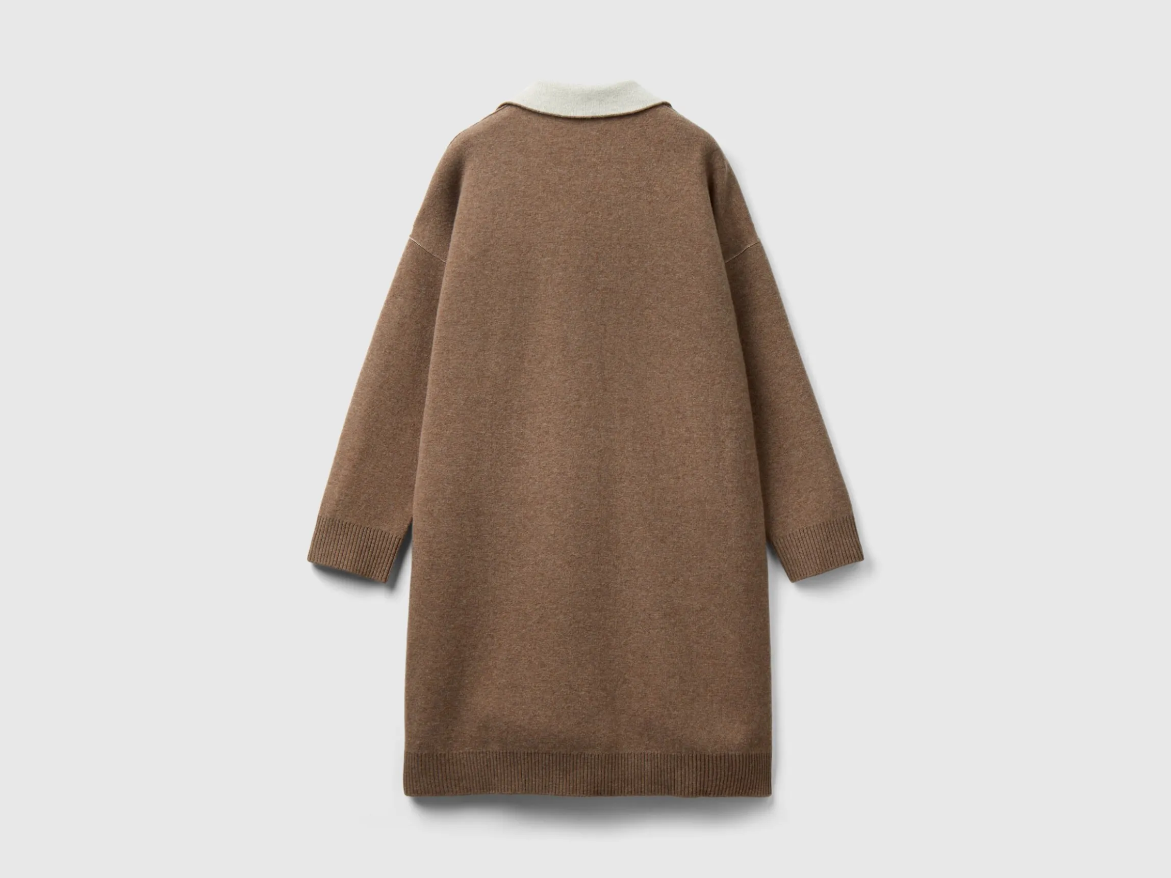 Reversible knit coat