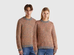 Reversible mohair blend sweater