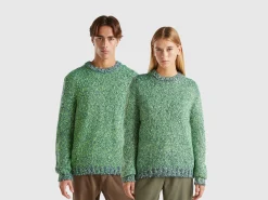 Reversible mohair blend sweater