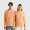 Reversible mohair blend sweater
