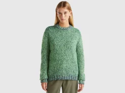 Reversible mohair blend sweater
