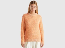 Reversible mohair blend sweater