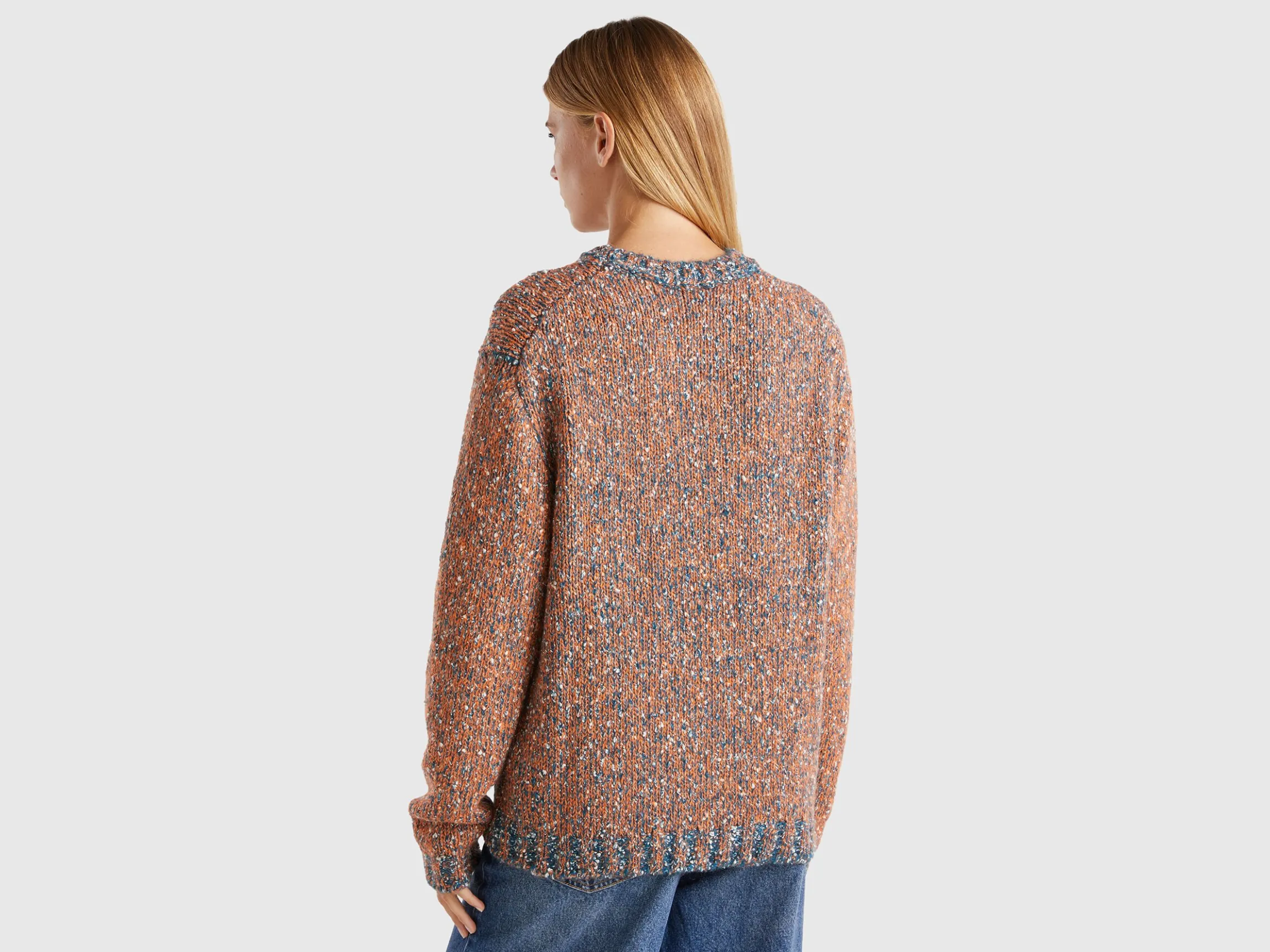 Reversible mohair blend sweater