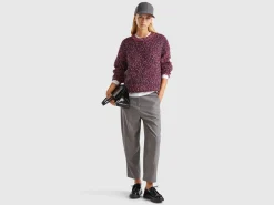 Reversible mohair blend sweater