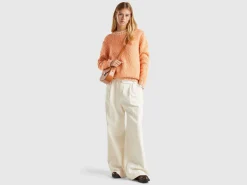 Reversible mohair blend sweater