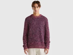 Reversible mohair blend sweater
