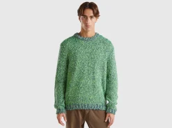 Reversible mohair blend sweater