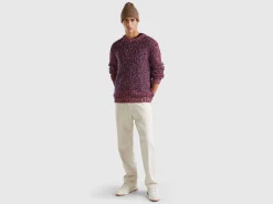 Reversible mohair blend sweater