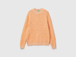 Reversible mohair blend sweater
