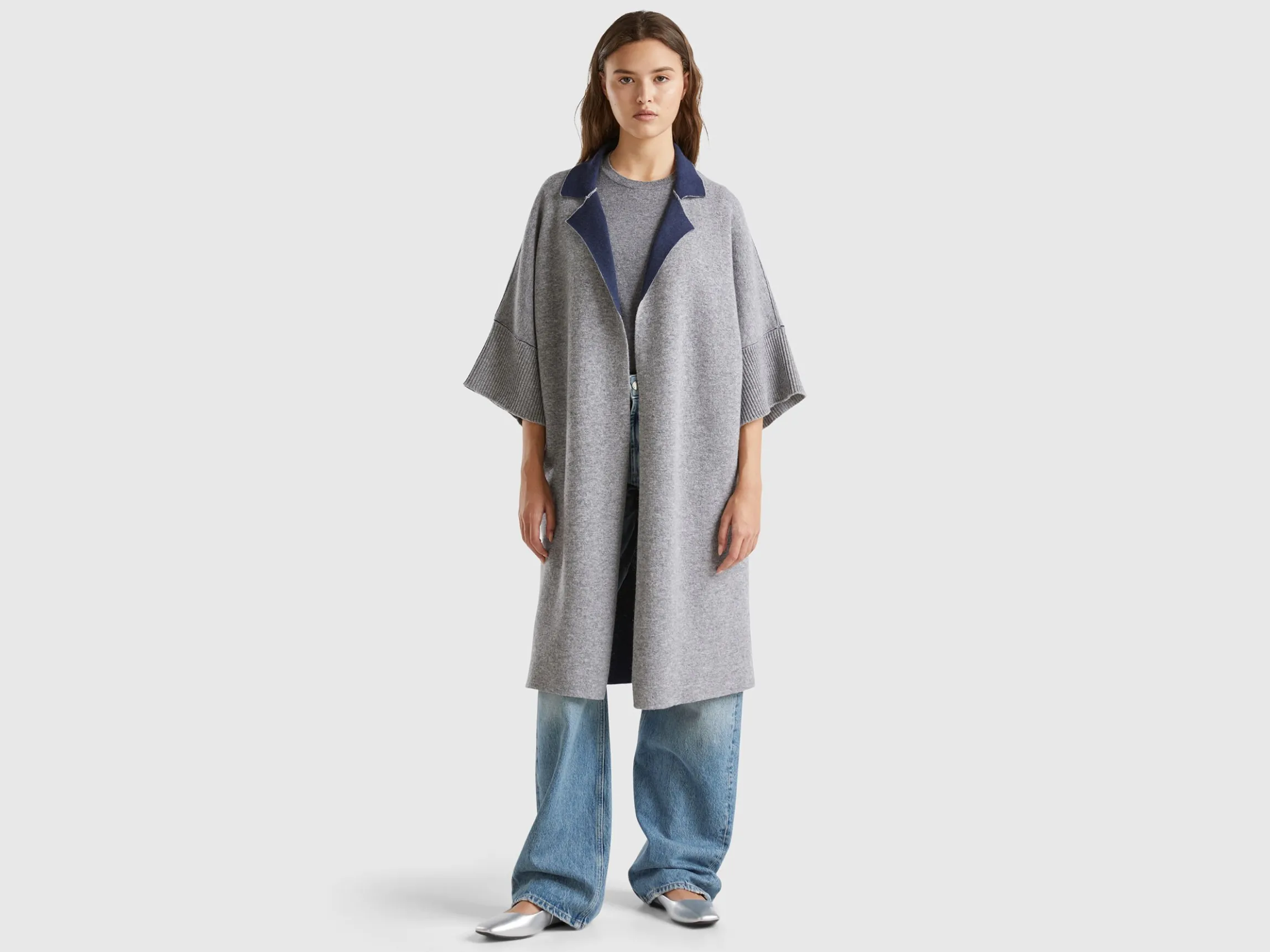 Reversible open coat