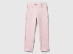 Ribbed chenille trousers