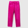 Ribbed chenille trousers