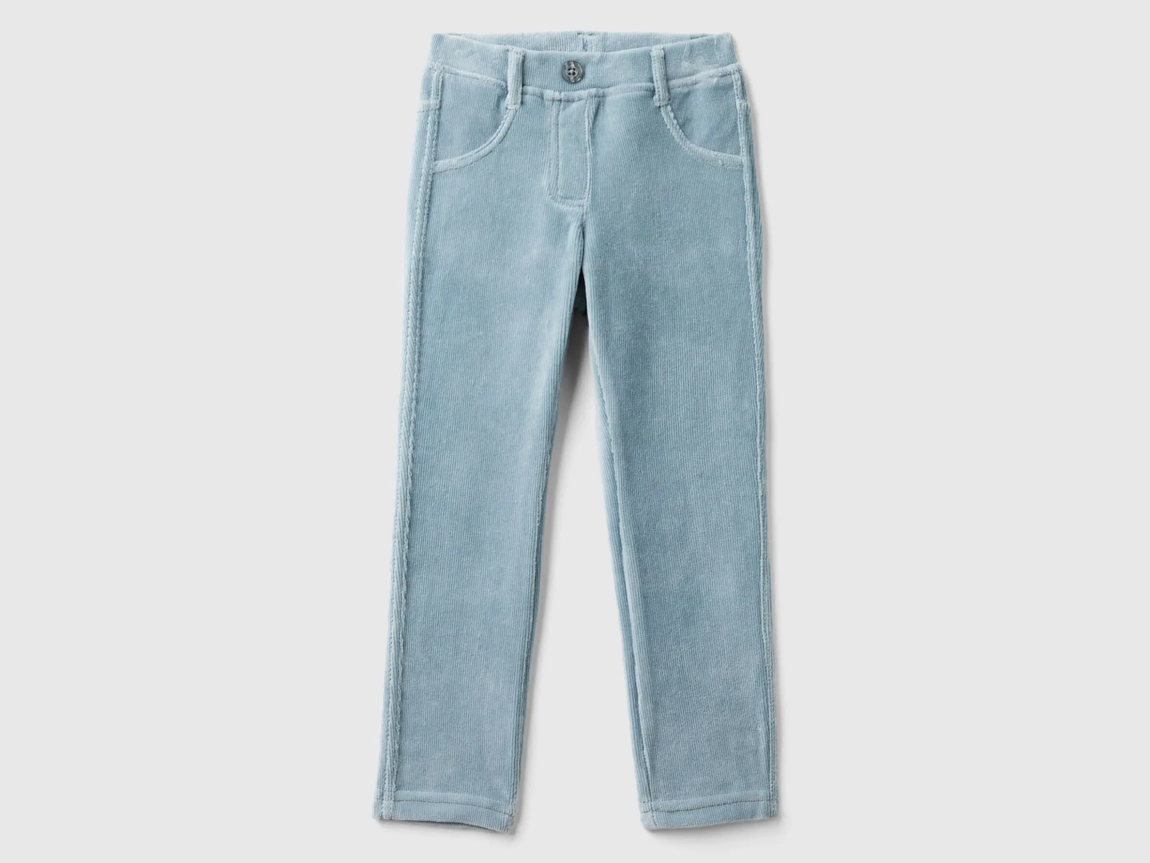 Ribbed chenille trousers