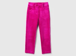 Ribbed chenille trousers