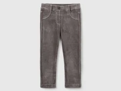 Ribbed chenille trousers