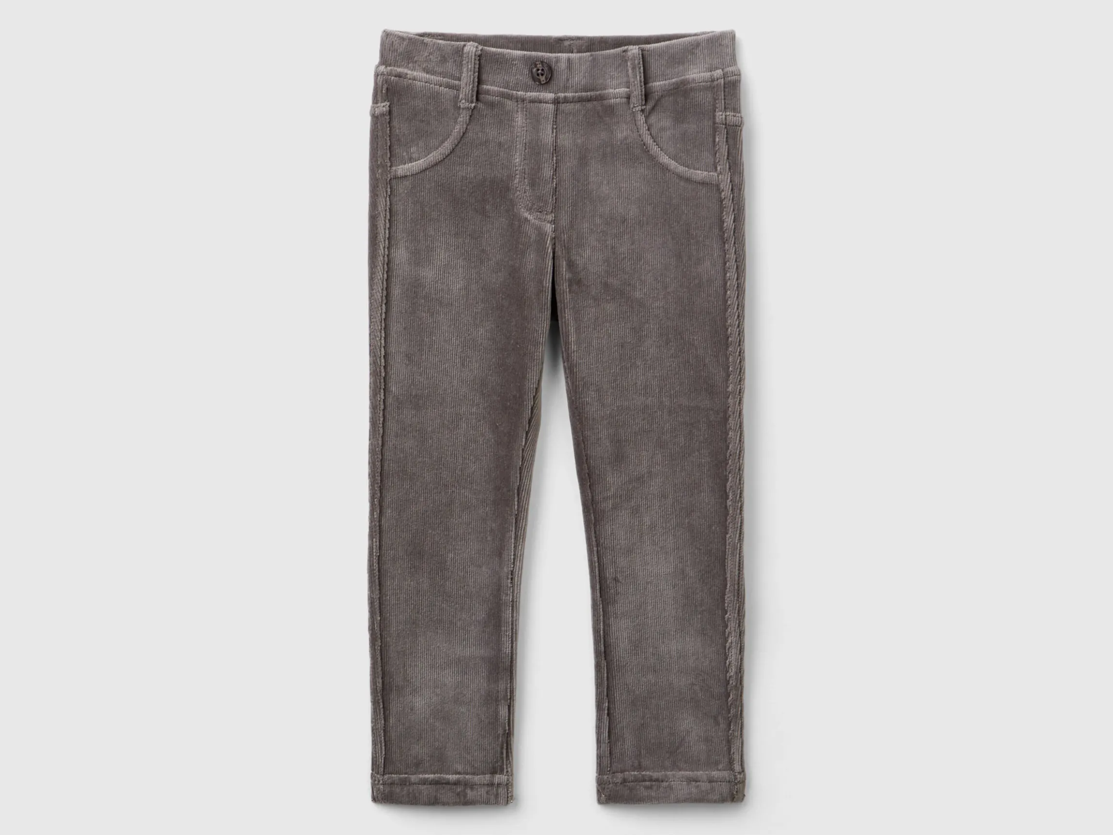 Ribbed chenille trousers