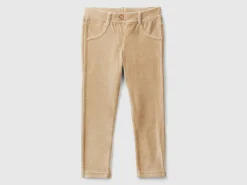 Ribbed chenille trousers