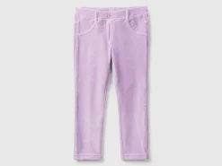 Ribbed chenille trousers