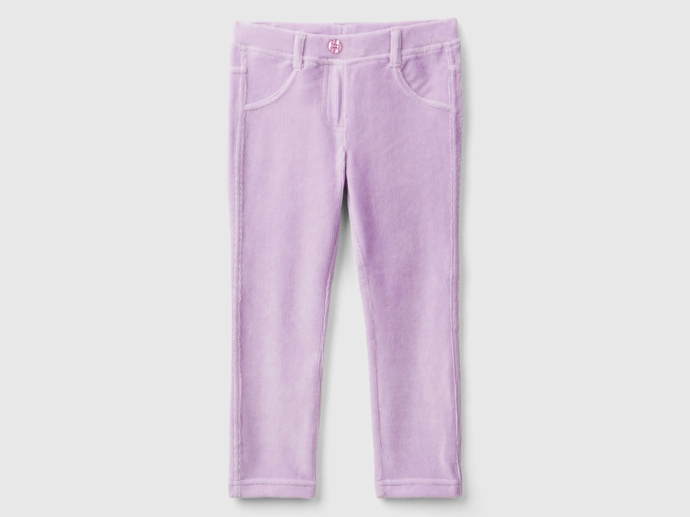 Ribbed chenille trousers