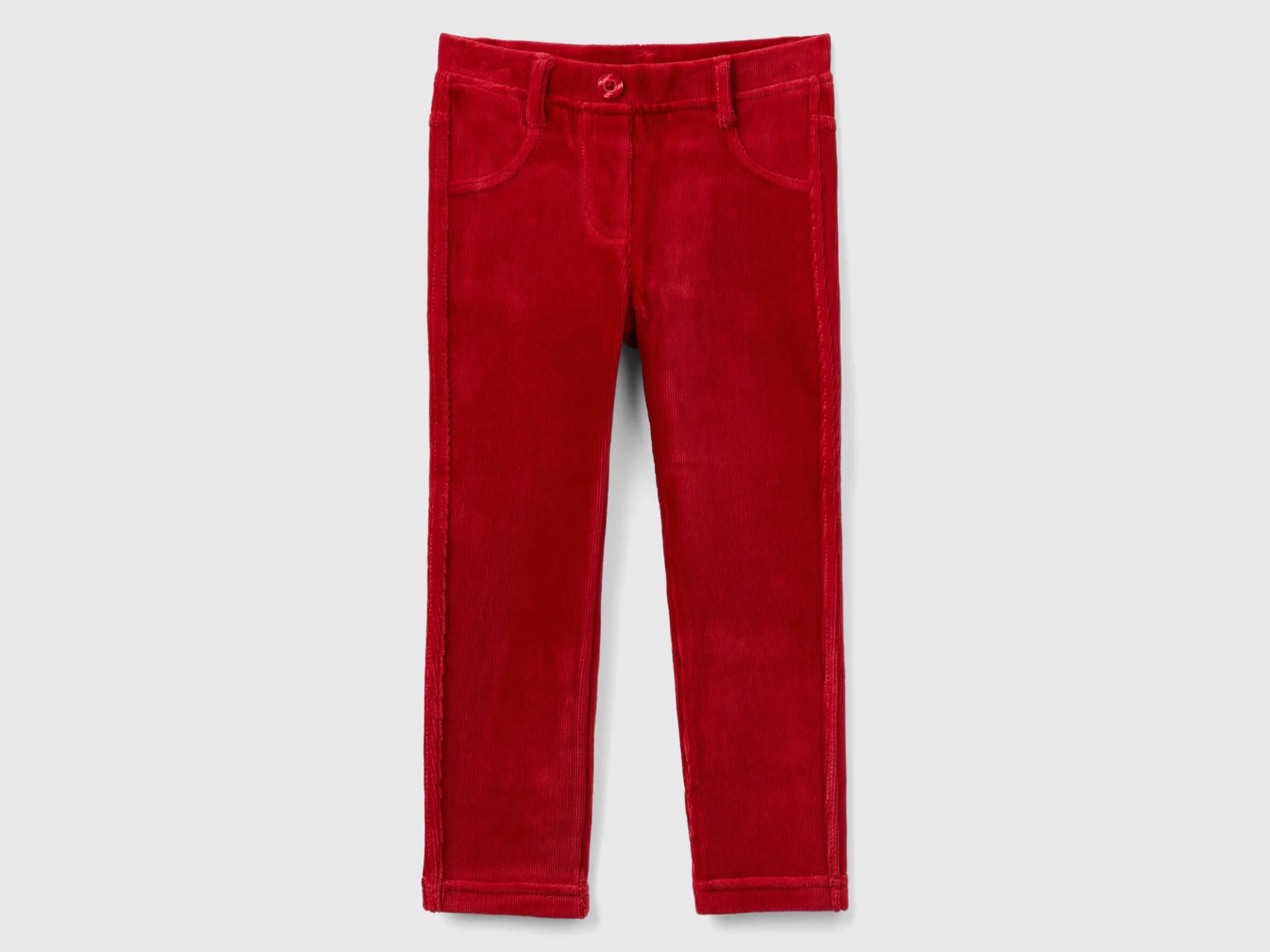 Ribbed chenille trousers