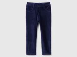 Ribbed chenille trousers