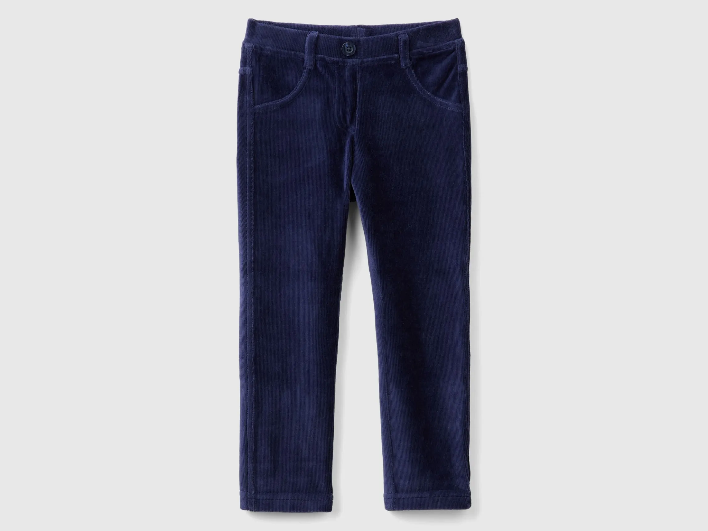 Ribbed chenille trousers