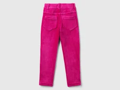 Ribbed chenille trousers