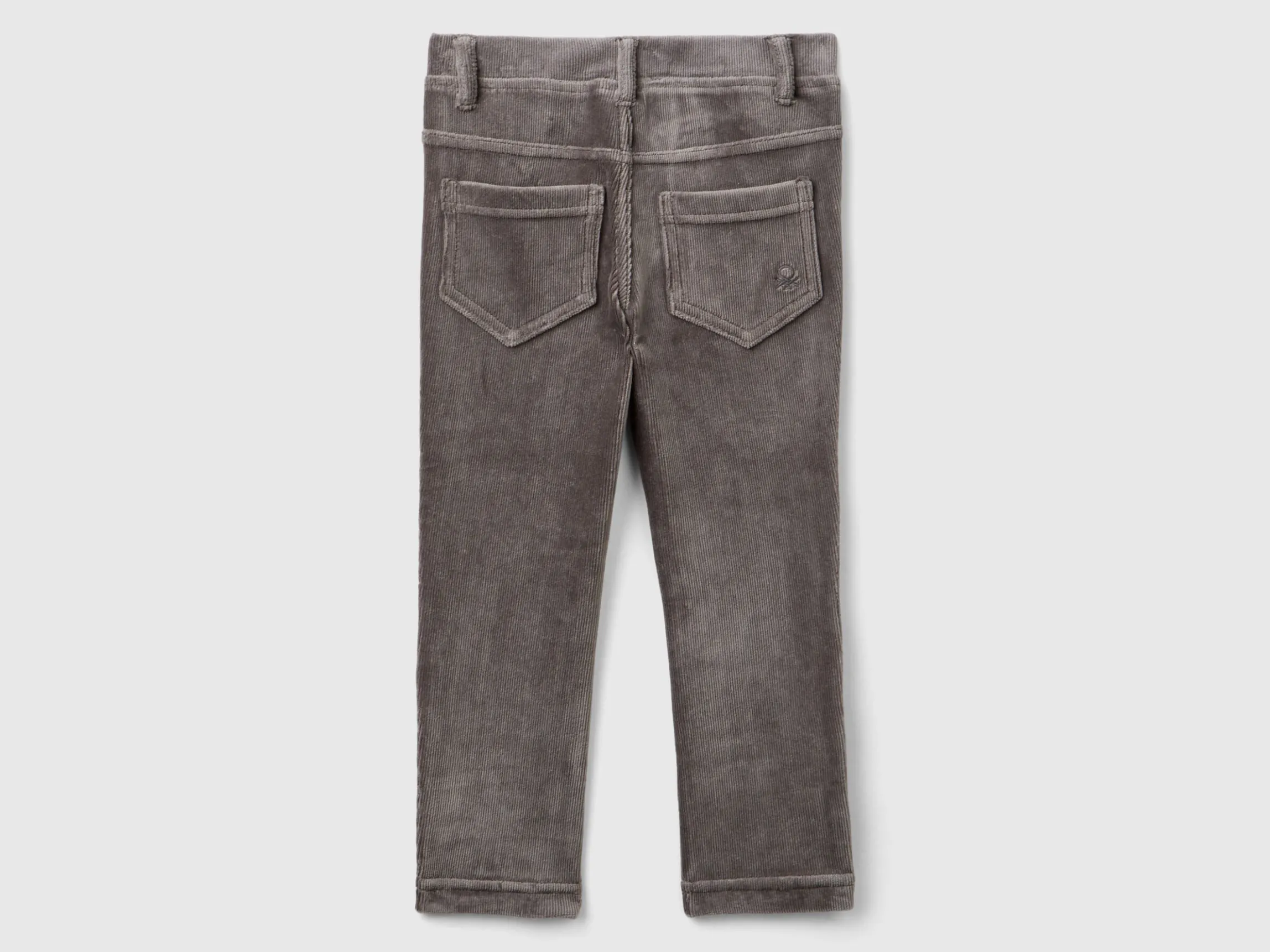 Ribbed chenille trousers